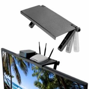 Cysincos rak monitor tv top shelf display storage desk riser g255 (1)