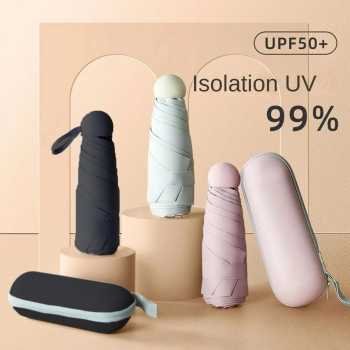 Huji payung lipat vinyl umbrella waterproof anti uv upf 50 6 bone hj190 (1)