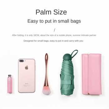 Huji payung lipat vinyl umbrella waterproof anti uv upf 50 6 bone hj190 (4)