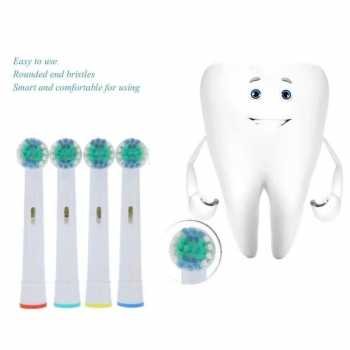 Lezhisnug electric toothbrush replacement 4 pcs for oral b d12 d16 d20 sb 17a (2)
