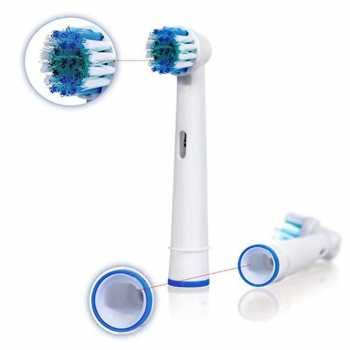 Lezhisnug electric toothbrush replacement 4 pcs for oral b d12 d16 d20 sb 17a