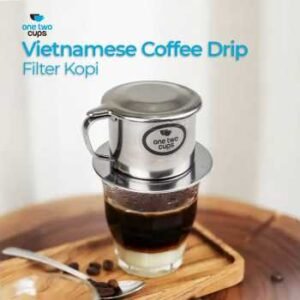 One two cups filter kopi vietnamese coffee drip 180 ml lc1
