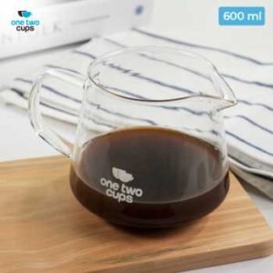 One two cups teko kopi coffee server v60 drip pour borosilicate glass ai101