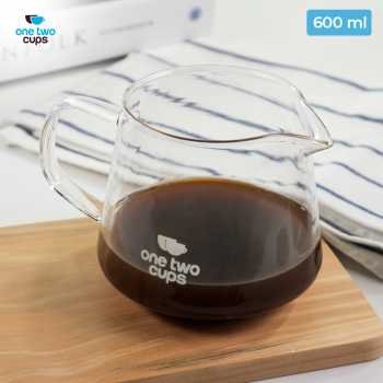 One two cups teko kopi coffee server v60 drip pour borosilicate glass ai101