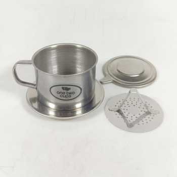 One two cups vietnam drip coffee filter pot saringan kopi 180ml 8q lc1