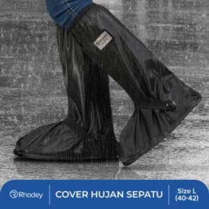 Rhodey jas hujan sepatu anti air shoes cover pvc zipper with reflector h