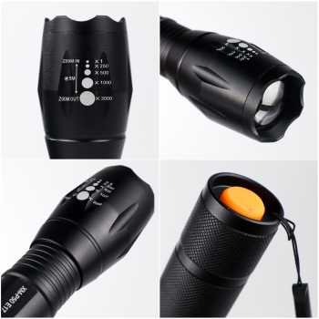 Taffled paket senter led flashlight cree xm p50bateraicharger e17 (3)