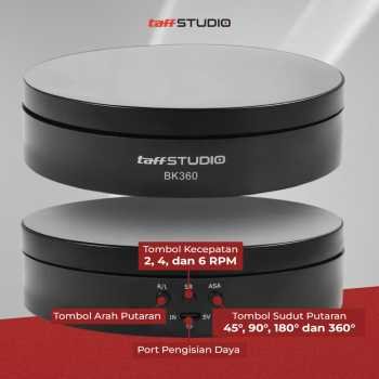 Taffstudio alas putar fotografi rotating display stand base 135cm bk360 (1)