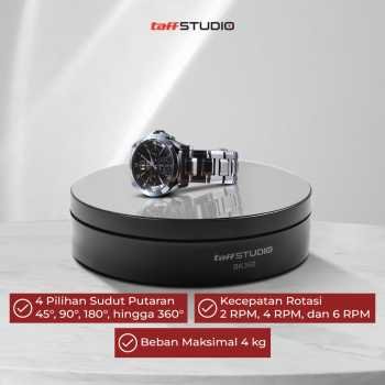 Taffstudio alas putar fotografi rotating display stand base 135cm bk360 (3)