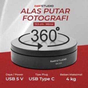 Taffstudio alas putar fotografi rotating display stand base 135cm bk360