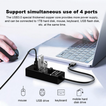 Taffware high speed 4 ports usb hub 30 5gbps