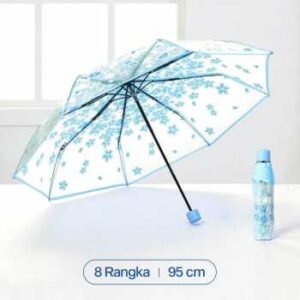 Yesello payung lipat manual motif cherry blossom 8 bone 95cm e023