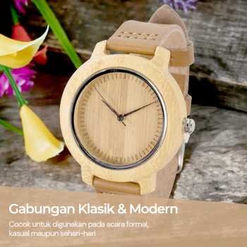 Bobo bird jam tangan bambu analog wanita a10 (1)