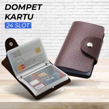 Dompet kartu 24 slot bahan kulit c170