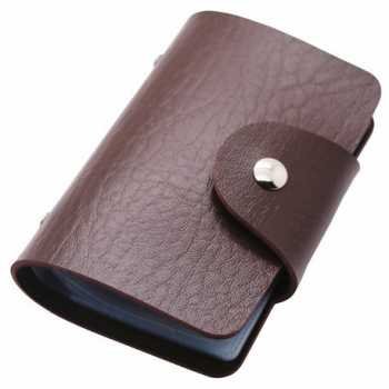 Dompet kartu 24 slot bahan kulit