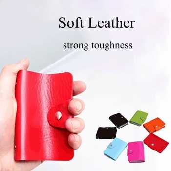 Dompet kartu minimalis card wallet kulit pu 24 slot c170 (1)
