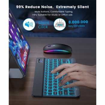 Emtra keyboard wireless bluetooth rgb ios android windows 10 inch emr10 (2)