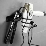 Itimo rak holder hair dryer catokan aluminium 2in1