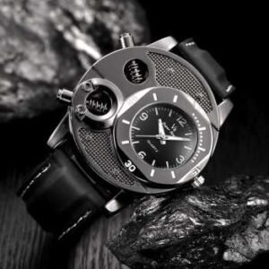 Jam tangan analog luxury quartz v8