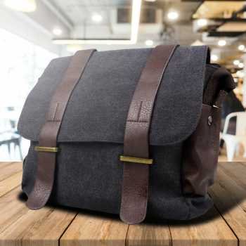 Kaka tas selempang pria korean canvas messenger bag l2642 (1)