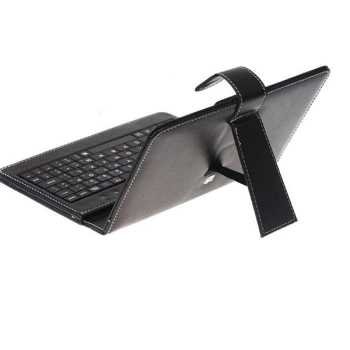 Leather case keyboard tablet 10 inch flip micro usb port (1)