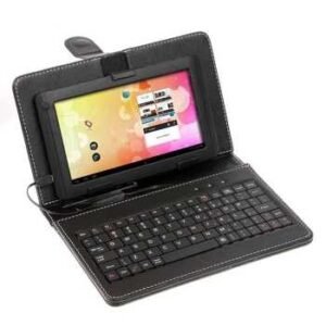 Leather case keyboard tablet 10 inch flip micro usb port