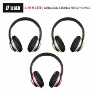 Liger l 919 led wireless bluetooth headphone stereo with mic