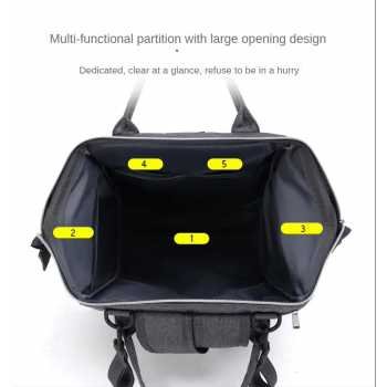 Momoi tas ransel perlengkapan bayi mummy diaper travel bag inu23