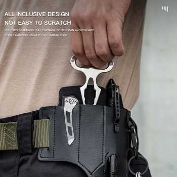 Perfeclan tas pinggang sabuk holster leather pouch multitool edc pf 17 (1)