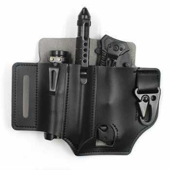 Perfeclan tas pinggang sabuk holster leather pouch multitool edc pf 17 (2)