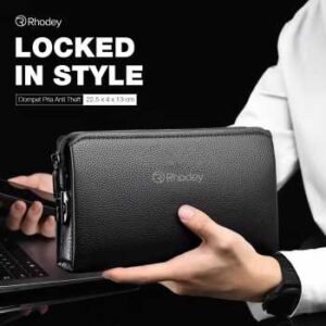 Rhodey dompet pria anti theft password model panjang a0113