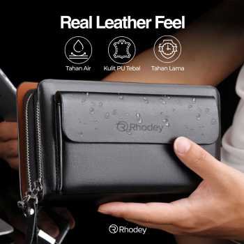 Rhodey dompet tas clutch wanita bahan pu leather minimalis elegan 007 (2)