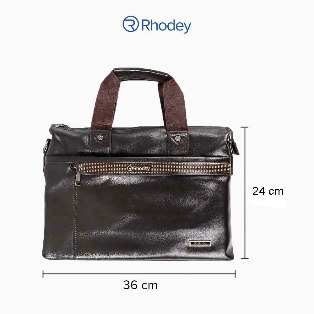Rhodey polo tas kerja selempang pria bahan kulit 61330 (5)