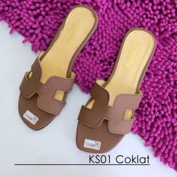 Sandal flat wanita ks01 (3)