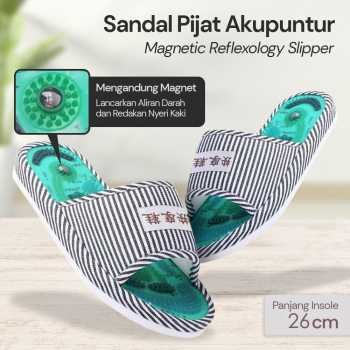 Sandal pijat akupuntur magnetic health care reflexology slipper joce