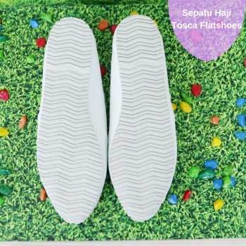 Sepatu wanita tosca flatshoes murah putih perlengkapan haji dan umroh (2)