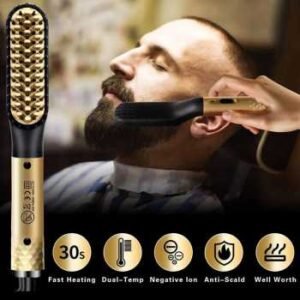 Shiza catokan sisir jenggot pelurus rambut straightening styling comb ao