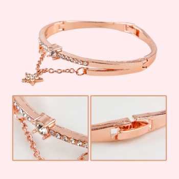 Tadi jam tangan wanita stainless steel with bracelet lv01 (1)