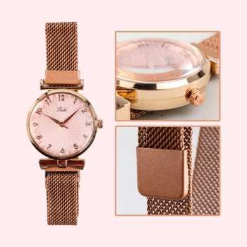 Tadi jam tangan wanita stainless steel with bracelet lv01