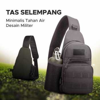 Tas selempang crossbody bag minimalis tahan air desain militer x216