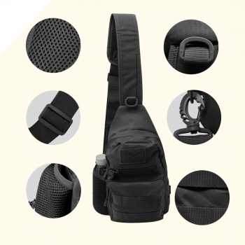Tas selempang crossbody bag minimalis tahan air desain militer x216