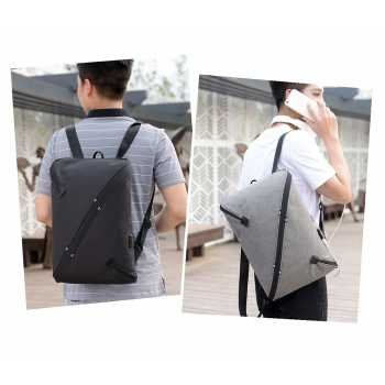 Tr4 tas ransel pria usb extender modern model kanvas import (5)