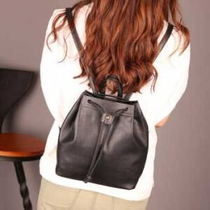 Tas punggung ransel fashion wanita backpack kulit tali serut bta332